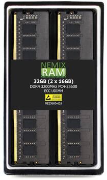 Memória RAM NEMIX 32GB (2x16GB) DDR4 3200MHz PC4-25600 ECC - NEMIX