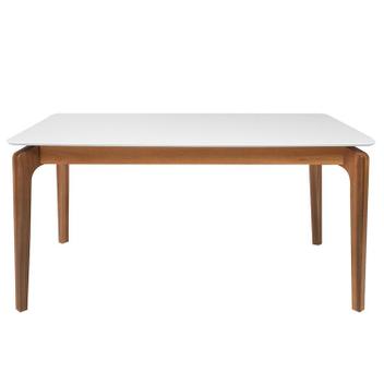 Mesa de Jantar Portugal em Madeira Maciça e Mdf L 160 X P 90 X Alt 77 ...