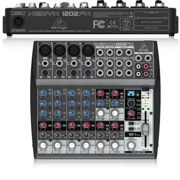 Mesa de Som Behringer Xenyx 1202FX 12 Canais 110V - Mesa de Som
