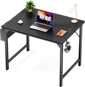 Mesa Sweetcrispy Computer Office 81 cm Writing com armazenamento preto ...