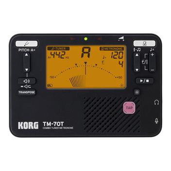 Metronomo Korg TM-70T Black C/Afinador - Afinador - Magazine Luiza