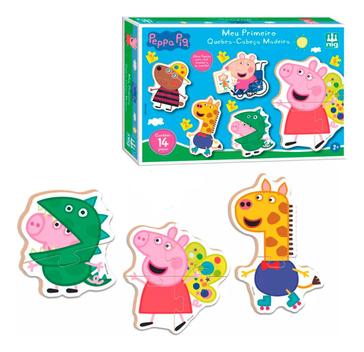 Brinquedo Educativo Quebra-Cabeça Gigante Peppa Pig 45x35 Madeira Jogo  Infantil Coordenação Motora Lógica - Nig 0528 - Nig Brinquedos - Brinquedos  Educativos - Magazine Luiza