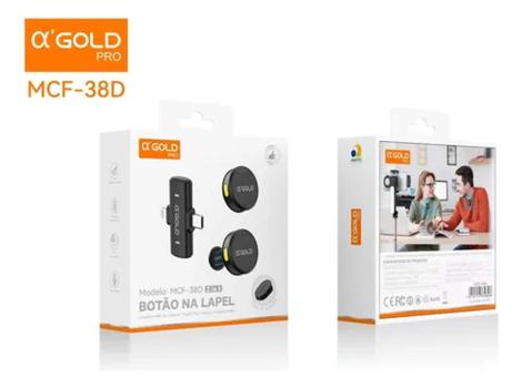 Microfone de lapela 2 in 1 - Q'GOLD - Microfone de Lapela - Magazine Luiza