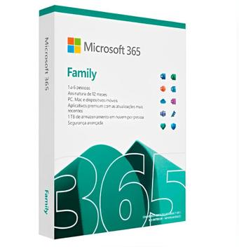 Microsoft Office 2019 365 Family, Para até 6 Usuários, Digital