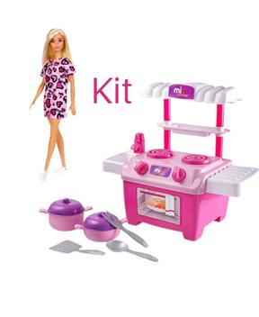 Cozinha Infantil Barbie C/ Panelinhas + Roupa Completa Jogo - Cotiplás -  Cozinha Infantil / de Brinquedo - Magazine Luiza