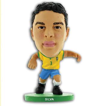 Mini Craques - Thiago Silva - Seleção Brasileira - Fabricante: DTC