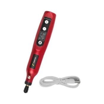 Caneta Gravadora Breeze Touch Recarregável - Kit 40 Brocas Para Artesanato Em Madeira, Vidro E Joias