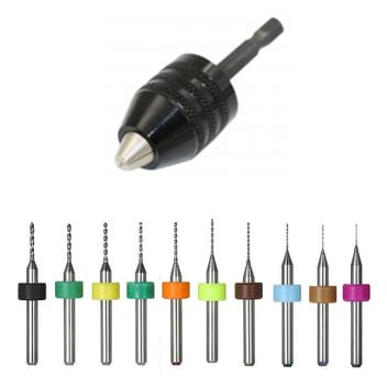 Mini Mandril Para Micro Retífica + 10 Brocas De Tungstênio - Charbs ...