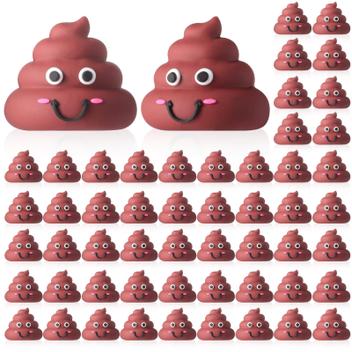 Mini Poop Figures WinnerWhy, 50 unidades de brinquedos de borracha ...