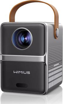 Mini Projetor WiMius P61 - Foco Elétrico 1080P, WiFi 5G e