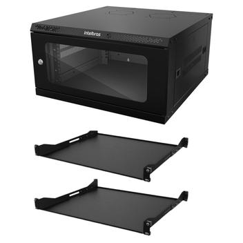 Mini Rack 5u Desmontável Intelbras Organizador Padrão 19 Cftv Rede Lan ...