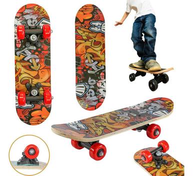 Mini Skate Infantil Para Crianças Menino E Menina Grafite - Arte De Rua ...