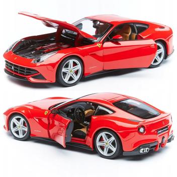 Ferrari: F12 Berlinetta - Race e Play - Amarelo - 1:24 - Burago