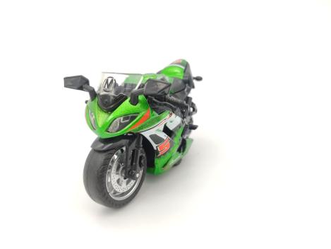 Miniatura Moto Corrida Metal C/ Som E Fricção Brinquedo 1:14