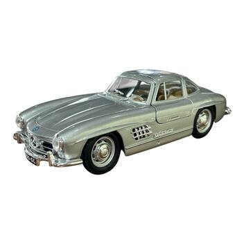 Modèle Réduit Mercedes 300 SL 1954 Burago 1/24 - Gris Métal, Occasion, Collection Voiture Vintage