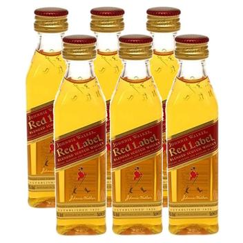 Miniatura Mini Whisky Red Label 50ml 06 Unidades - Johnnie Walker ...