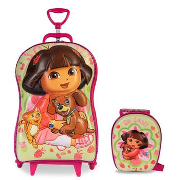 DORA スリーブ&ストラップ Mochila 3D com Rodinhas e Lancheira Dora Aventureira Pets 2822AM19