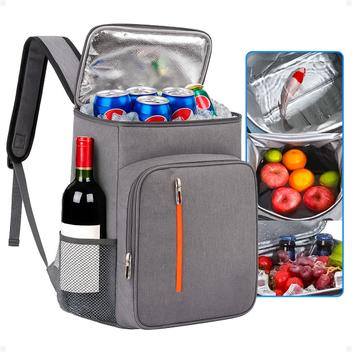 Mochila Bolsa Térmica Cooler Grande Espaçosa Viagem Passeio - Hxt ...