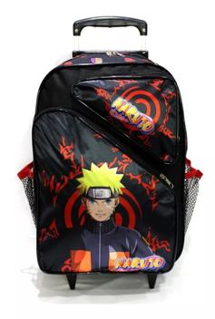 Mochila Meninos Naruto Uzumaki Shippuden Desenho Costas G Cor Preto Desenho  Do Tecido Naruto Desenho