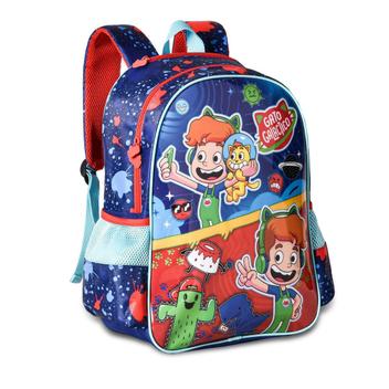 Mochila Escolar Infantil Oficial r Gato Galáctico