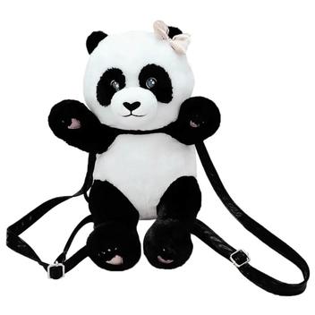 Mochila Pelúcia Panda Amigos do Coração DMT6525 - DM TOYS