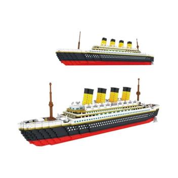 Modelo Titanic Infantil Navio De Cruzeiro 3D Mini Blocos De Construção ...