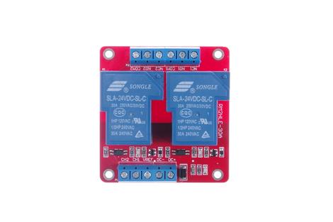 Módulo de relé KNACRO DC 24V 30A 2 canais com optoacoplador ...