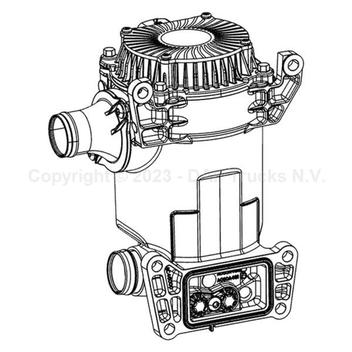 Módulo de ventilação do cárter com elemento filtrante - PACCAR 2299008 ...