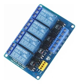 Módulo Rele 3V 10A 4 Canais Com Borne Kre Para Esp32 - OEM - Iluminação ...