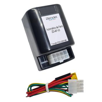 Módulo rele acendimento automatico farol acionamento uinversal plug in ...