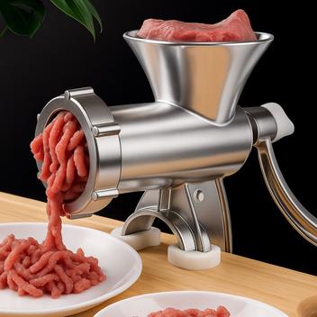 Moedor de Carne Caseiro Máquina Manual de Moer Carne em Aço Inox com ...