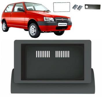 Moldura DVD Estéreo Multimidia 2din Fiat Uno Mille 1994 2013 Fiorino ...