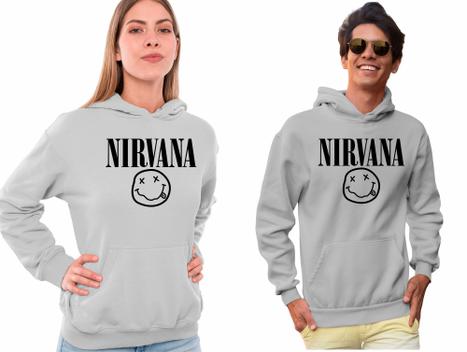 nirvana moletom com capuz smiley