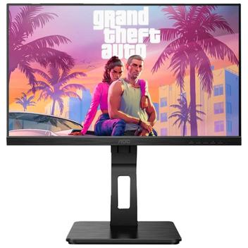 Monitor aoc 21,5" full hd, 75hz, ips, base ajustável, hdmi/vga/dp, vesa ...