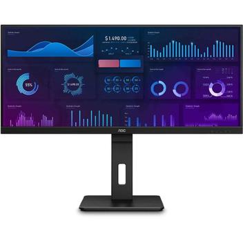 Monitor AOC 34" Ultrawide IPS Base Ajustável DP Q34P2 - Monitor para PC ...