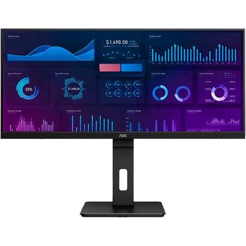 Monitor aoc dp q34p2 34 polegadas ultrawide ips e base ajustável 75hz ...