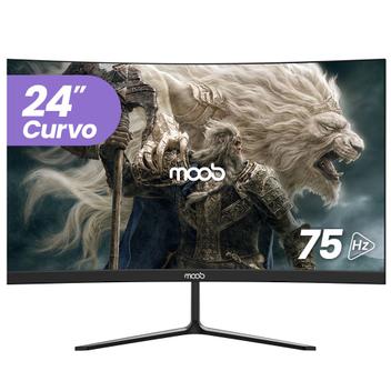 Monitor LED Moob Tela De 24'' Curvo Widescreen HDMI Full HD Preto ...