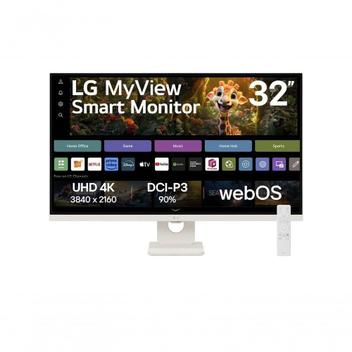 Monitor LG Myview Smart 32SR73U-W Tela UHD 4K 32