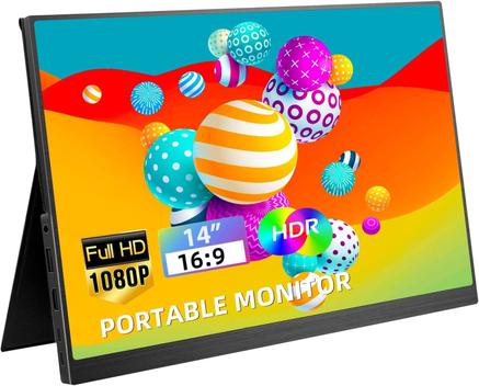 Monitor portátil Kenowa com tela IPS Full HD 1080P de 14 polegadas ...