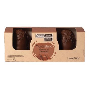 MonteBello Mousse de Chocolate 90g Cacau Show - Creme de Avelã