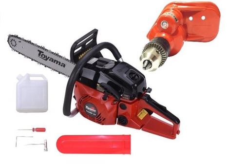 Motosserra Toyama 54.5cc Tcs58f Sabre 20 C/ Furadeira Mourão