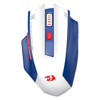 M994 Mouse Gamer Redragon Woki M994 Sem Fio - Azul Branco - Mouse Gamer ...