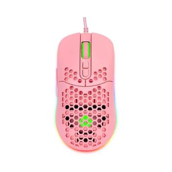 Mouse Gamer Vx Gaming Void Com Led Rgb- 7600 Dpi Rosa Com Cabo Usb 1.8 ...