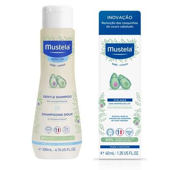Mustela Stelaker Creme Crosta Láctea e Shampoo Delicado - Shampoo ...