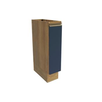 Nicho Porta Condimentos Celeste Kappesberg 100% MDF Nogueira/Azul 20cm ...