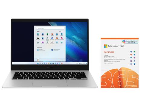 Notebook Samsung Book Go Snapdragon 7c 4GB RAM - 128GB SSD + Microsoft ...