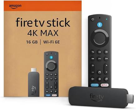新品 Fire TV Stick 4K 8GB Wi-Fi 6 Amazon Novo AMAZON Fire TV Stick 4K MAX (2ª Geração) Wi-Fi 6E Quad-core