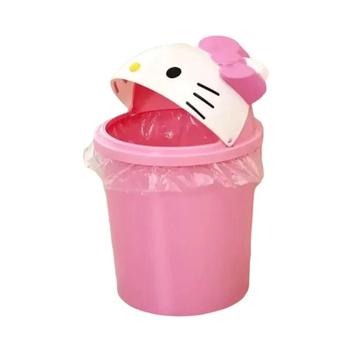 Novo sanrio hello kitty lixo lata de lixo lixo binanrio kawaii cesta de
