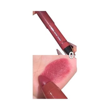 Nude Marrom Vermelho Rosa Hidratante Batom Brilhante Caneta Estilo