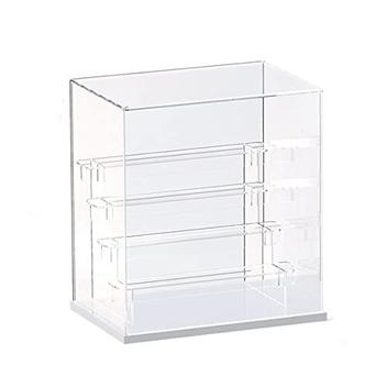 NONEMEY Clear Acrylic Display Case With Remote Control Light For Collectibles, Dustproof Model Showcase Organizer Box, Display Case For Collectibles